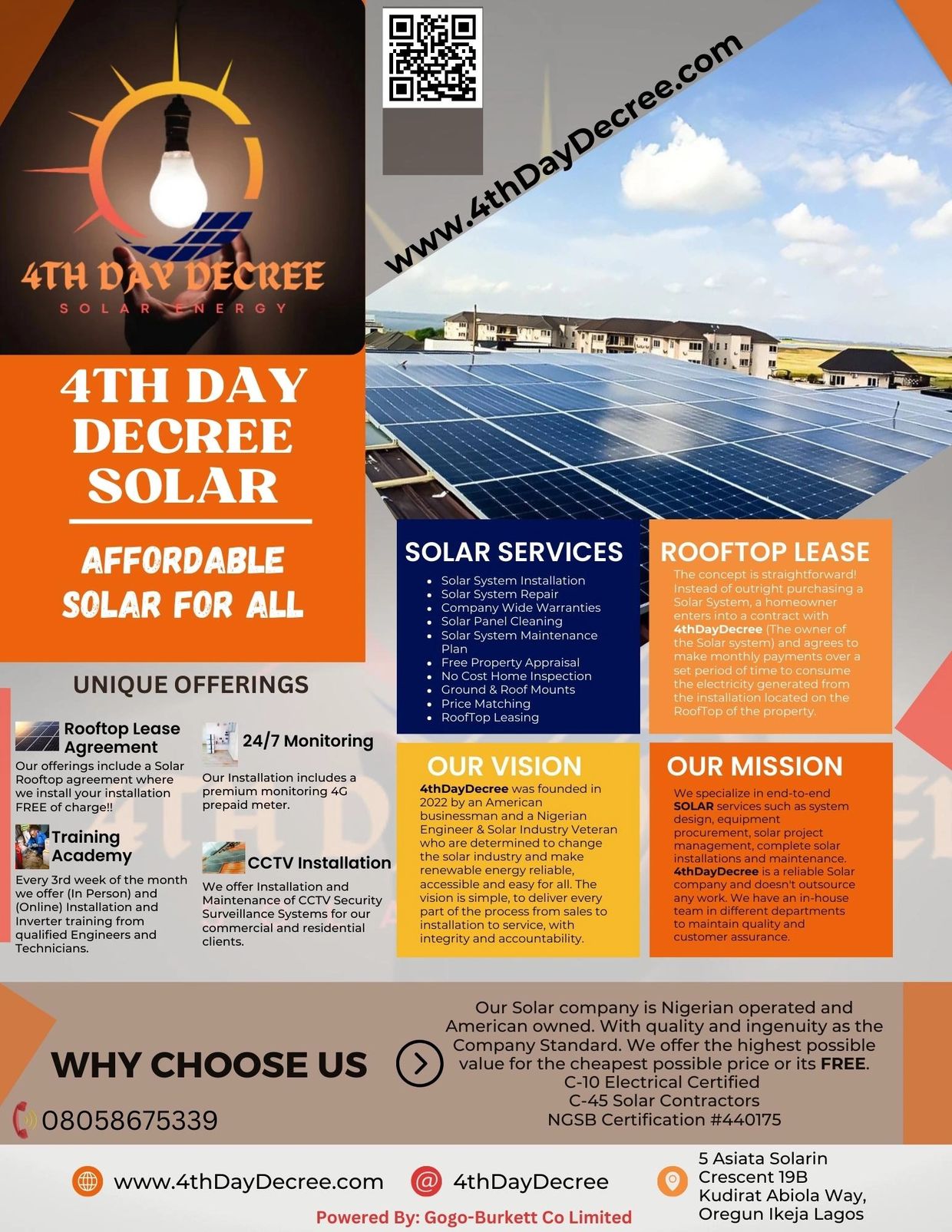 4thDayDecree solar energy description flyer