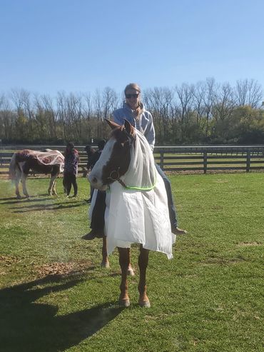 Chance Pants the friendly ghost and Kyla.