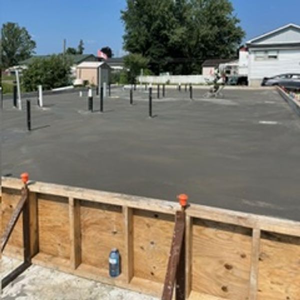 Check here regularly for our progress!
Slab poured on August 10, 2024