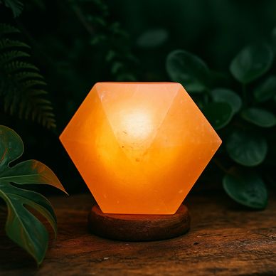 Himalayan Rock Salt Diamond Shape Salt lamp