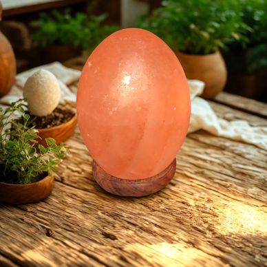 Egg Shape Himalayan Salt Lamps Pink color. Natural Rock Salt stones Manufacturer and exporter Pakist