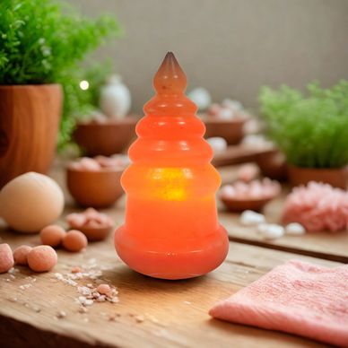 Pagoda Shape Himalayan Salt Lamp