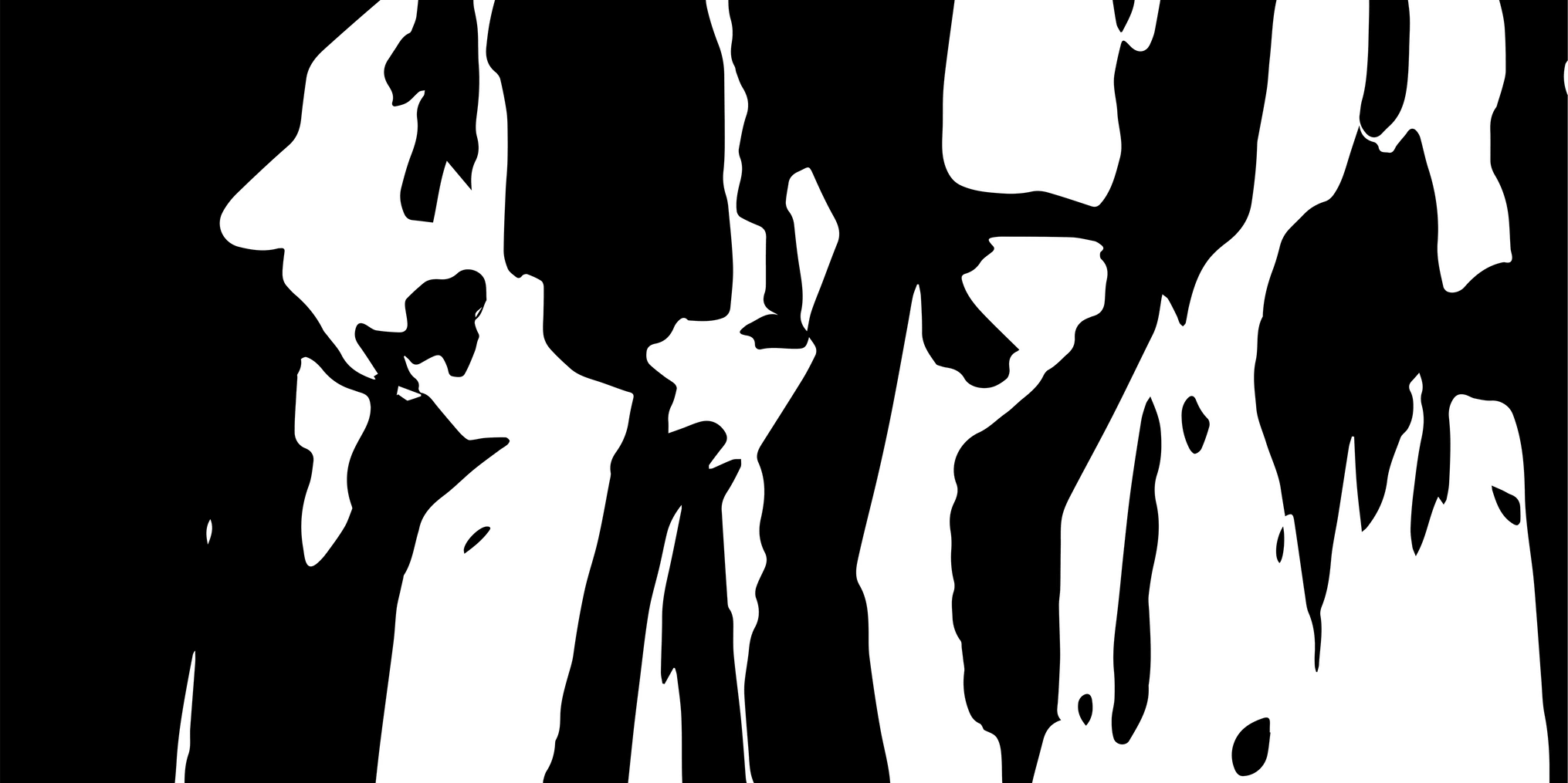 high contrast abstract photo image in black and white