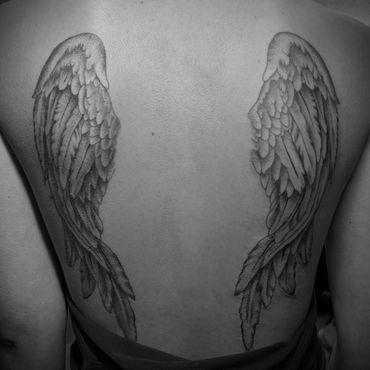 Fineline Black and Grey Tattoo done at Eterno Tattoo Shop Near Burbank, Ca