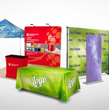 event display products, backdrops, banner stands