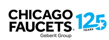 Logo of Chicago Faucets by Geberit Group.