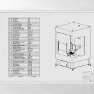 Custom laser processing machine with light-screen for automatic shutoff assembly drawing