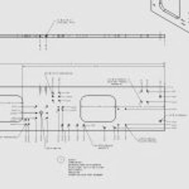 reference plate dimensioned drawing