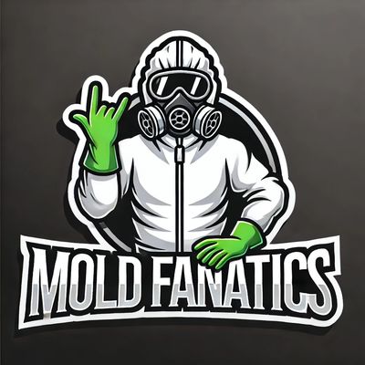 Badge indicating our company is fanatics about repairing mold damage.