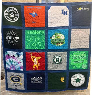 Custom made t-shirt quilt