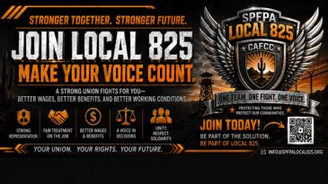 Union recruitment poster urging to join Local 825 for better rights.