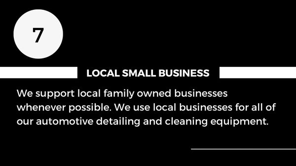 We are a local small business. We support local businesses whenever possible. We buy local supplies.