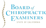 Board of Chiropractic Examiners State of California logo