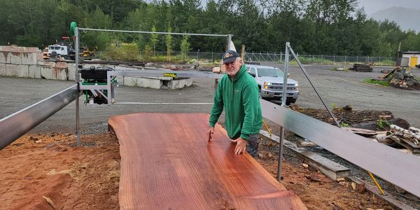 Live edge wood slabs for sale near Anchorage.  We ship to all of Alaska and anywhere in the world.