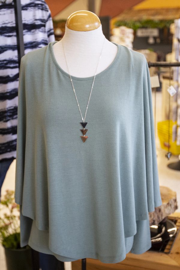 Soft Wool Teal Sweater Top
