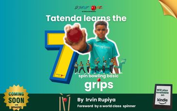 COMING SOON : Tatenda learns 7 spin bowling basic grips