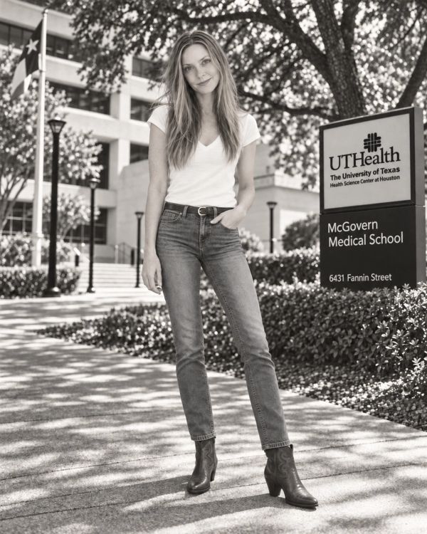 Colleen Ann Murphy, MD, outside McGovern Medical School in Houston.
