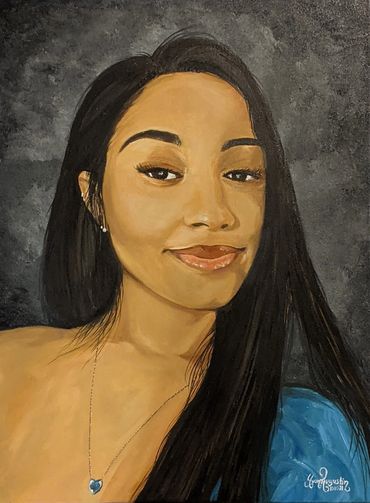 Finished portrait - Female, Size 18X24 Oil on canvas