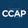 Logo for Illinois Child Care Assistance Program with state outline and bold CCAP letters.