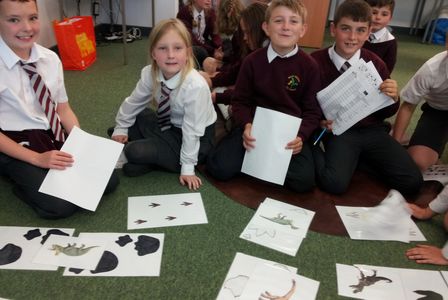 Dinosaur footprint activity for working scientifically with dinosaurs
