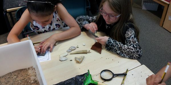Stone Age archaeology for Key Stage 2 KS2.