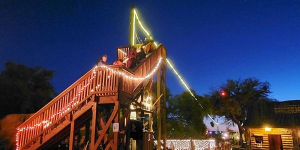 Outlaw Zip Line Provides night programs every weekend. 