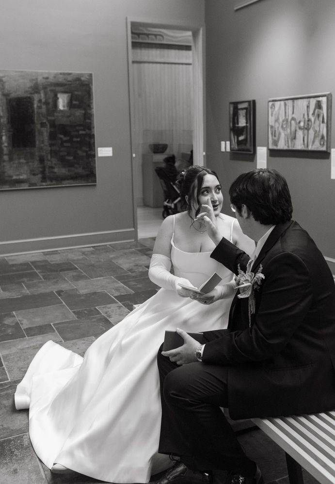 Couple married at an art museum in ocean springs Mississippi