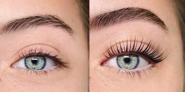 lash lift tint before and after by Extend Eyelash