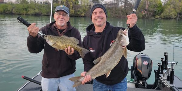 Niagara River fishing charter bass and lake trout
