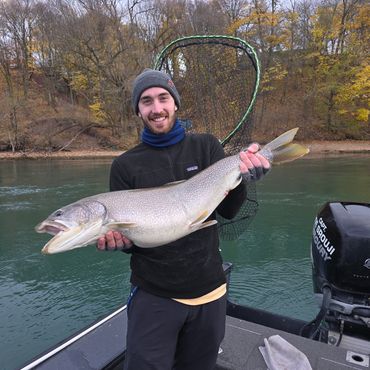 Lake Trout fishing charter Niagara River, Lake Ontario