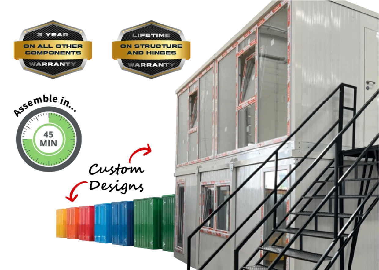 Storage containers in West Virginia, self storage containers near me, flatpack containers.