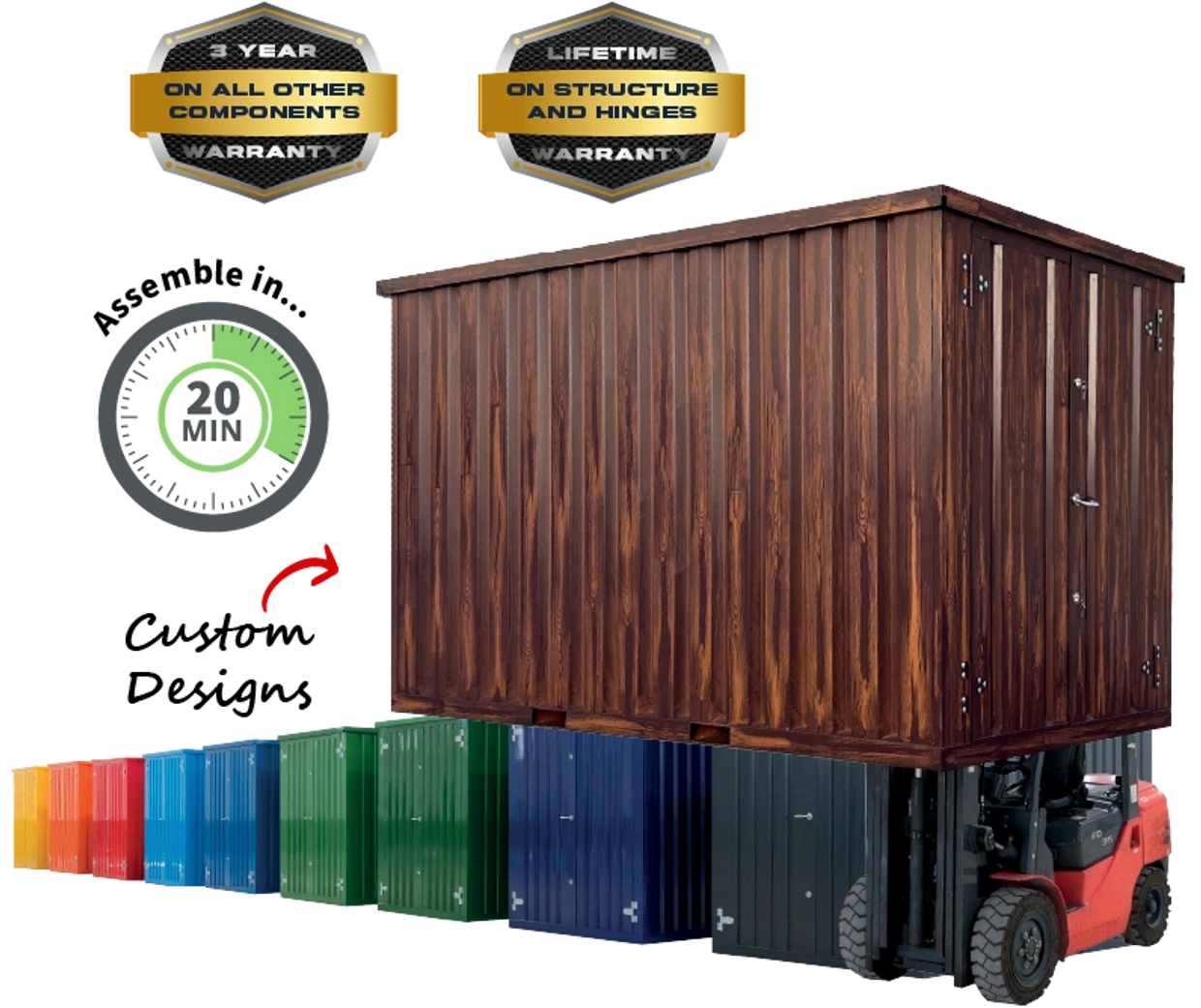 Storage containers in West Virginia, self storage containers near me, flatpack containers.