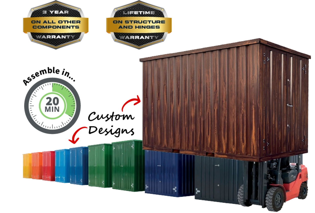 Storage containers in West Virginia, self storage containers near me, flatpack containers.