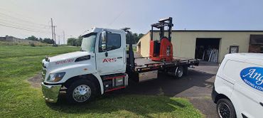 ARS Towing fork lift moving service 267-230-3637 fast towing, cheap towing ARS towing service