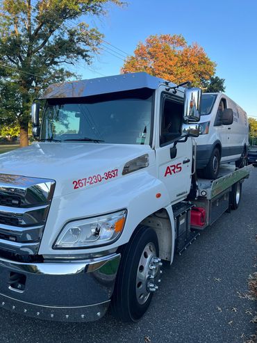 Towing vans are even fully loaded with tools. ARS Towing Service Company