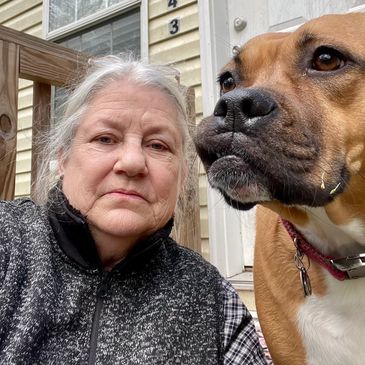 Paula and Blanche Dubois in a selfie January 2023. Blanche provides nursing and security services.
