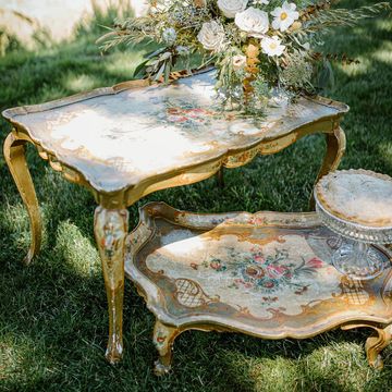 tea table rental, antique table, antique table rental