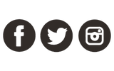Facebook, Twitter, Instagram