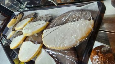 Photo Of Delicious Super Large Black And White Cookies