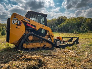 Skid steer brush mowing and clearing