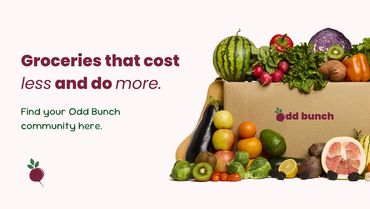Odd Bunch offers affordable groceries with a variety of fresh produce in a box.