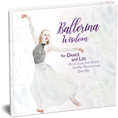 book cover with a ballerina