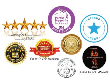 awards showing first place awards and 5-star reviews