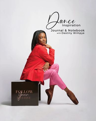 journal cover with a dancer in pointe shotes