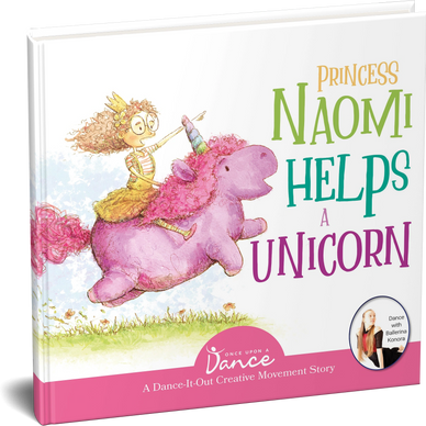 book cover with a girl with a princess crown riding a unicorn