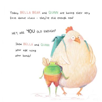 page from a book about the first day of dance class