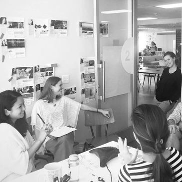 OCTO Impact Principal Researcher and Strategist Amanda Reid with members of her network of experts