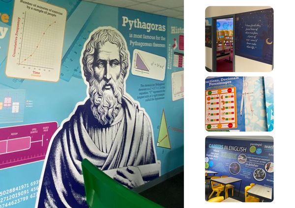 Make your school stand out with bold, inspiring School wall art