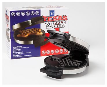 Texas Waffle Maker box and waffle iron
