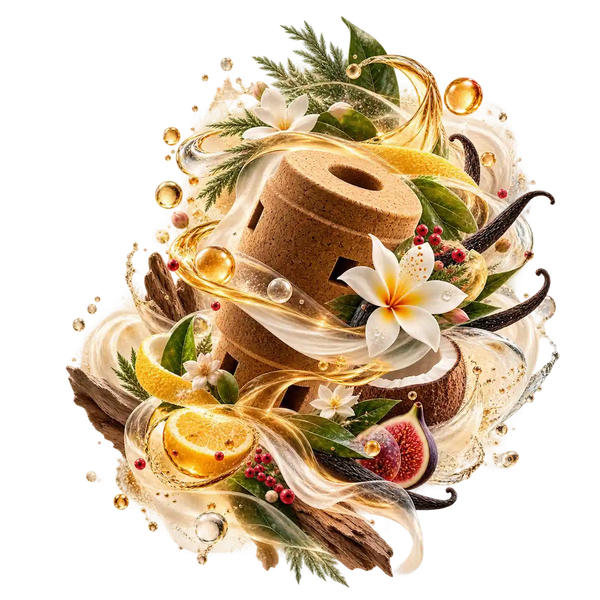 Ethicork natural cork refill with custom fragrance ingredients and scent profiles